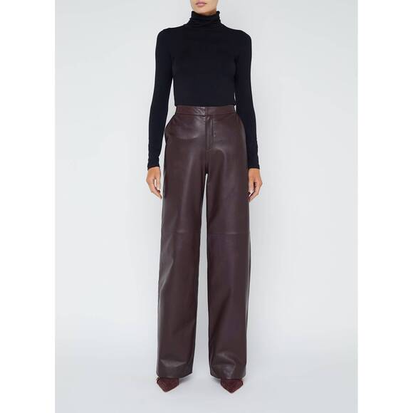 L'AGENCE Pants - NEW L'AGENCE livvy straight leg trouser in dark syrah